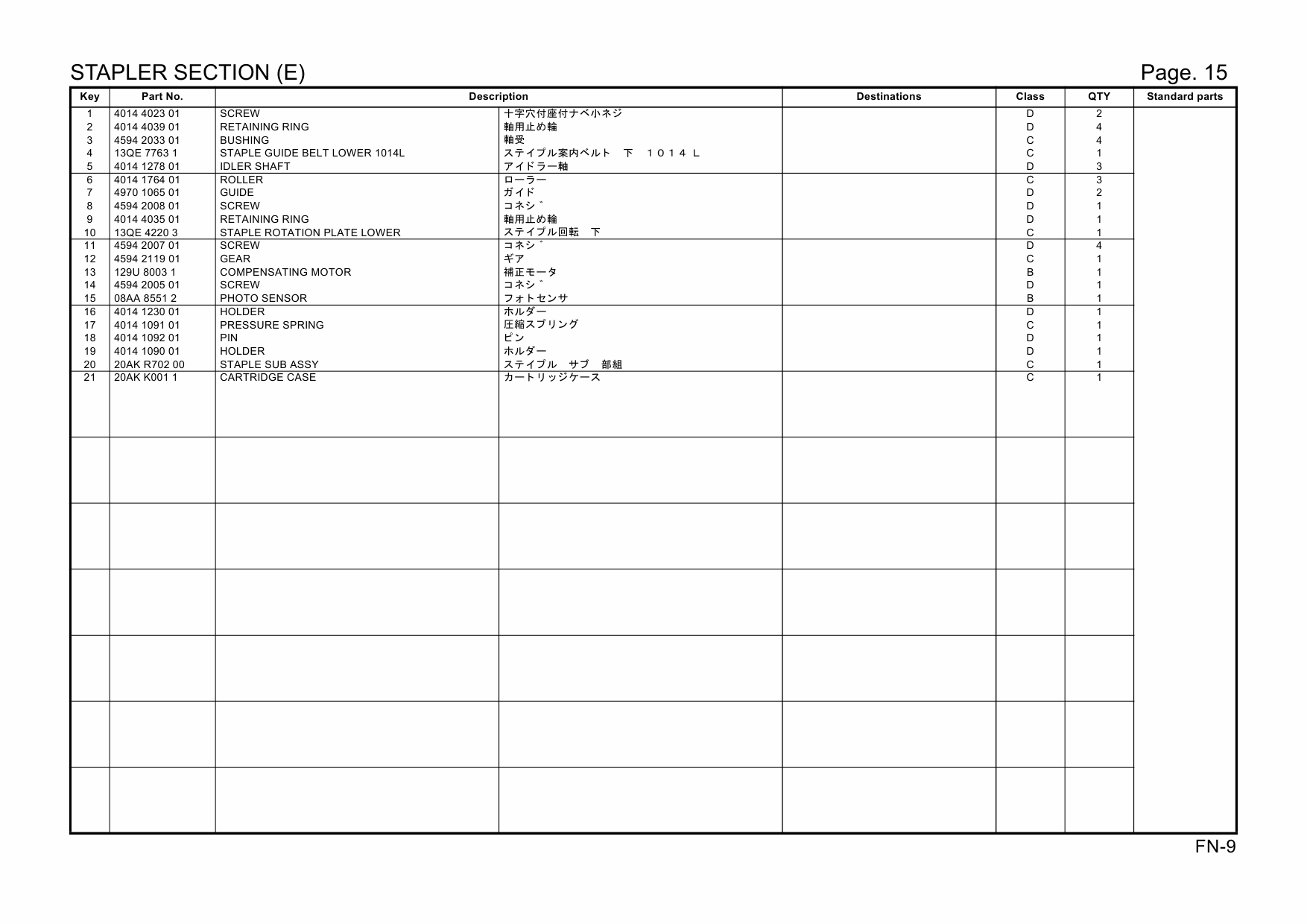 Konica-Minolta Options FN-9 4971 Parts Manual-3